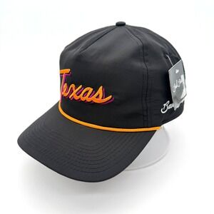 Bad Birdie Adjustable Texas Rope Golf Hat‎ Cap SnapBack Black Orange